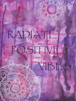 Picture of PURPLE RADIATE POSITIVE VIBES