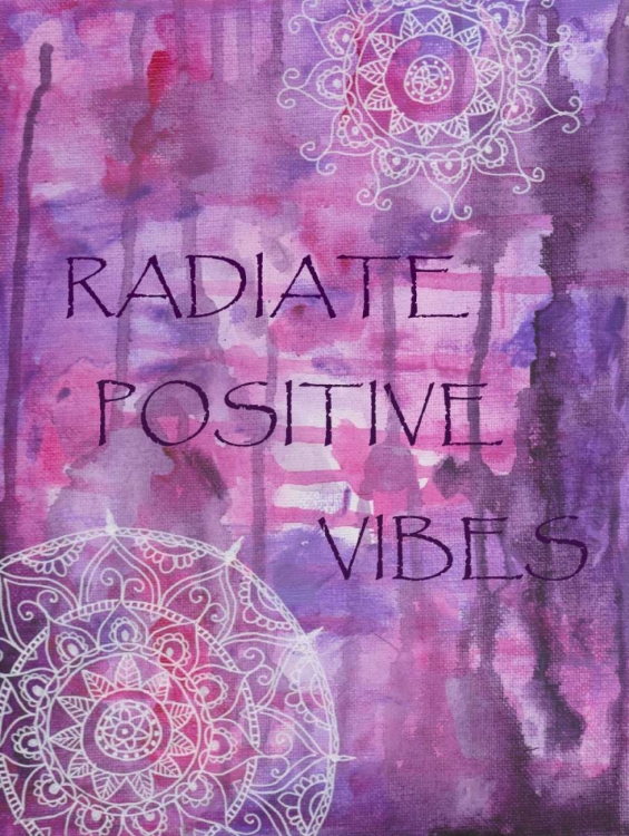 Picture of PURPLE RADIATE POSITIVE VIBES