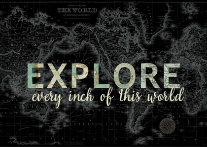 Picture of EXPLORE EVERY INCH BLACK