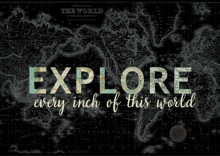 Picture of EXPLORE EVERY INCH BLACK