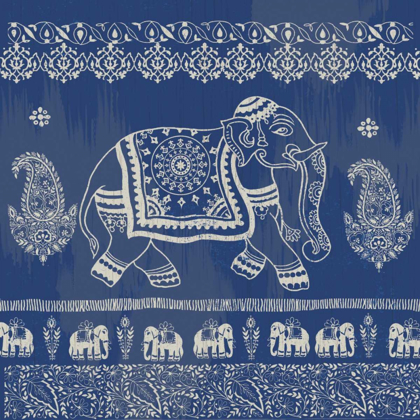 Picture of BOHO ELEPHANT BLUE