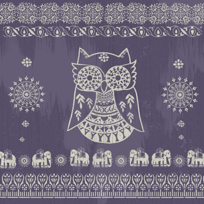 Picture of BOHO OWL PURPLE