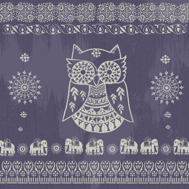 Picture of BOHO OWL PURPLE