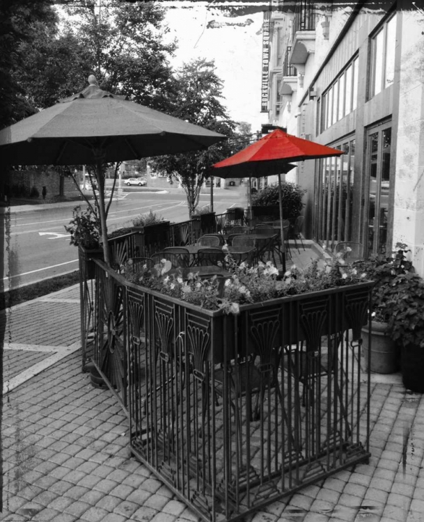 Picture of RED RESTAURANT UMBRELLA POP