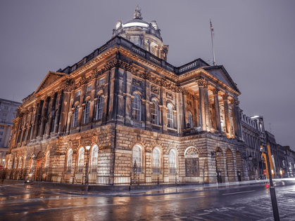 Picture of TOWN HALL BUILDING AT NIGHT, LIVERPOOL, FTBR-1869