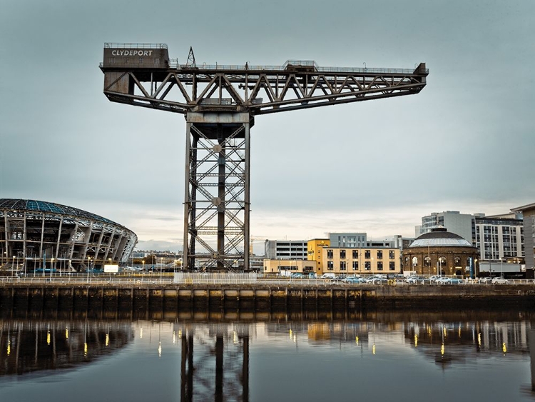 Picture of FINNIESTON CRANE ON RIVER CLYDE, GLASGOW, FTBR-1889
