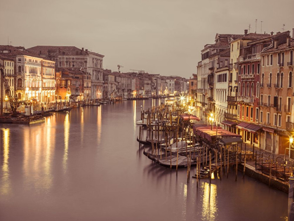 Picture of THE GRAND CANAL AT DUSK, VENICE, ITALY, FTBR-1893
