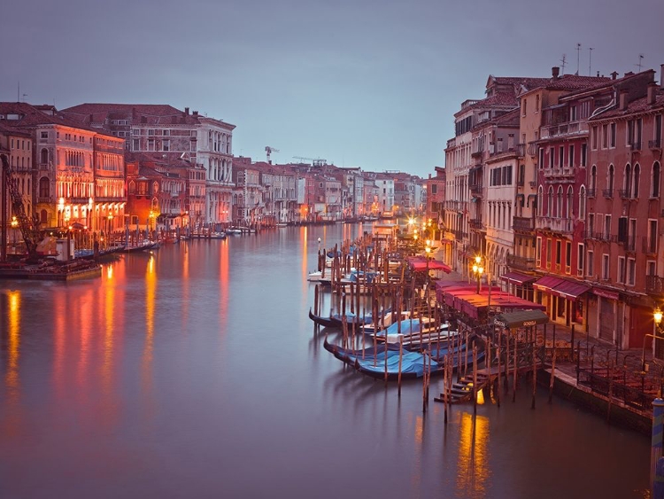 Picture of THE GRAND CANAL AT DUSK, VENICE, ITALY, FTBR-1894