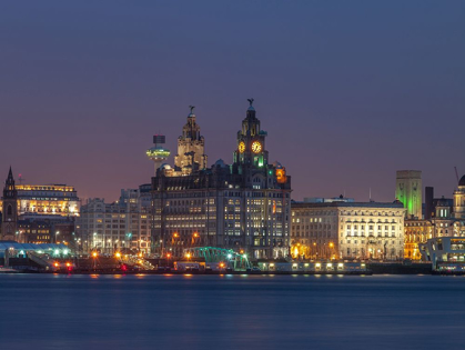 Picture of LIVERPOOL CITY SKYLINE ACROSS THE RIVER MERSEY, UK,FTBR-1871