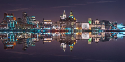 Picture of LIVERPOOL CITY SKYLINE ACROSS THE RIVER MERSEY, UK, FTBR-1872