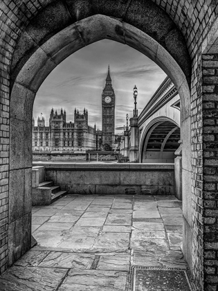 Picture of VIEW OF BIG BEN THROUGH ARCH, LONDON, UK, FTBR-1907