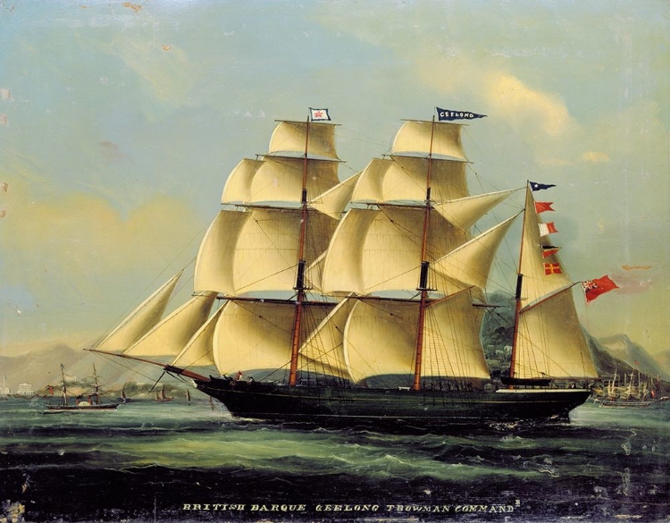 Picture of BARQUE GEELONG OFF HONG KONG