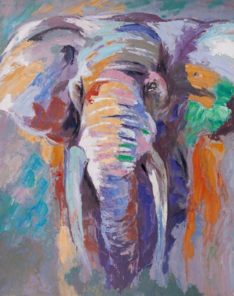 Picture of ELEPHANT IN PASTEL COLOR