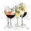 Picture of BEAUTIFUL WINE GLASSES