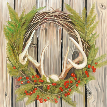 Picture of CHRISTMAS WREATH WITH PANACHE