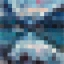 Picture of PIXELATED MOUNTAINOUS LANDSCAPE