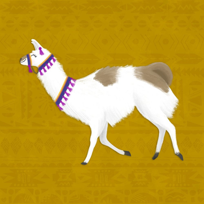 Picture of LOVELY LLAMA JEWEL TONES IV-GOLD