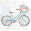 Picture of VINTAGE BIKE W/FLOWER BASKET I