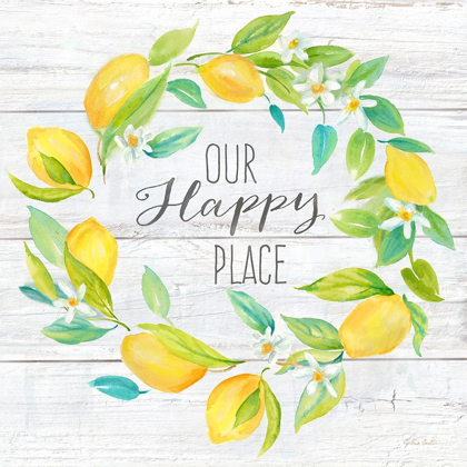 Picture of OUR HAPPY PLACE LEMON WREATH