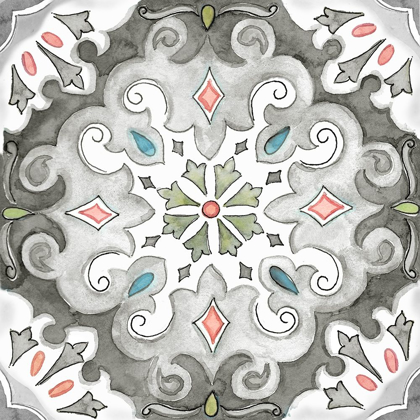 Picture of JEWEL MEDALLION GRAY I