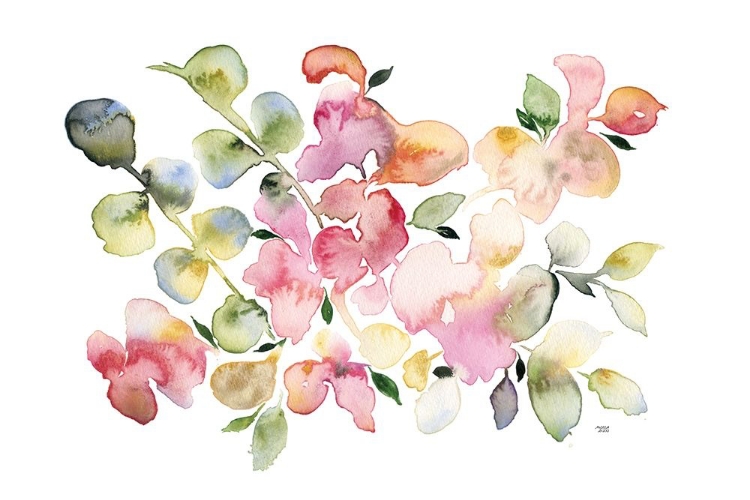 Picture of SHADES OF PINK WATERCOLOR FLORAL