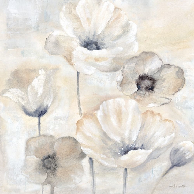 Picture of GRAY POPPY GARDEN I