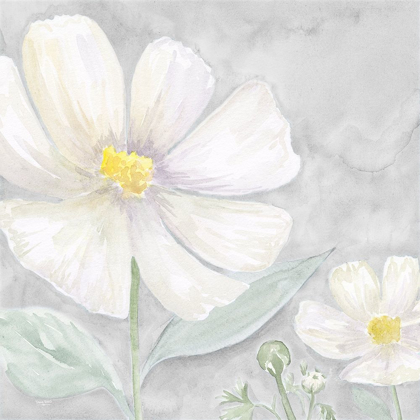 Picture of PEACEFUL REPOSE FLORAL ON GRAY III