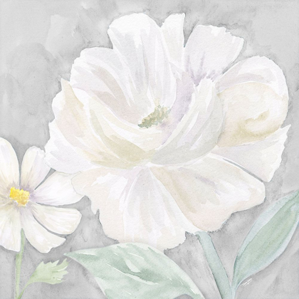 Picture of PEACEFUL REPOSE FLORAL ON GRAY IV