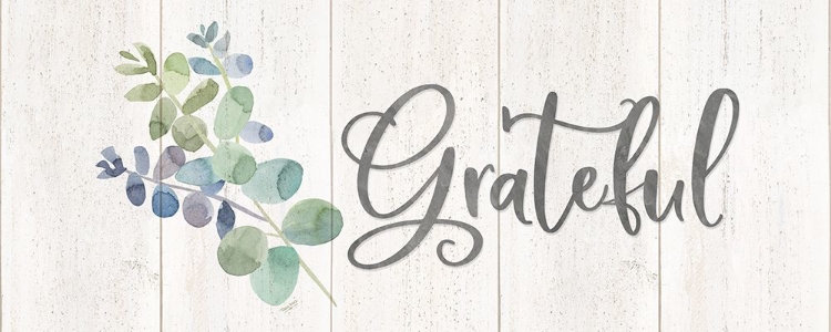 Picture of NATURAL INSPIRATION BLUE GRATEFUL SIGN