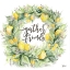 Picture of WATERCOLOR LEMON WREATH GATHER FRIENDS