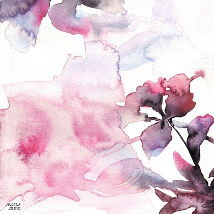 Picture of WATERCOLOR FLORAL PINK PURPLE TRIO II