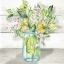 Picture of WATERCOLOR LEMONS IN
  MASON JAR ON SHIPLAP