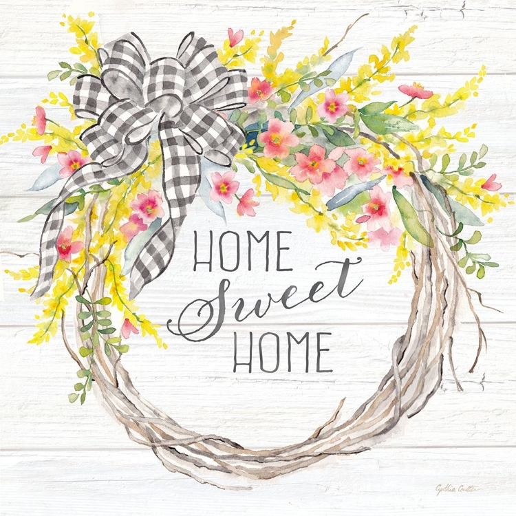 Picture of SPRING GINGHAM WREATH HOME