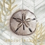 Picture of GRAY GOLD CHEVRON SAND DOLLAR