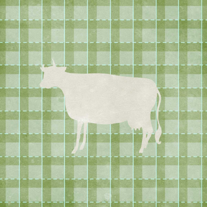 Picture of FARM COW ON PLAID