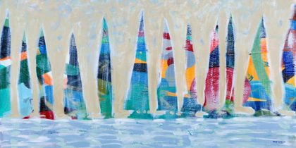 Picture of DOZEN COLORFUL BOATS PANEL