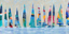 Picture of DOZEN COLORFUL BOATS PANEL