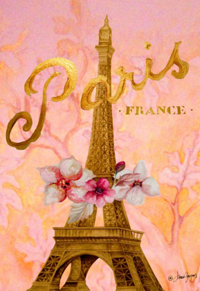 Picture of GOLD PARIS EIFFEL PANEL