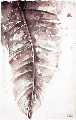 Picture of MUTED WATERCOLOR PLANTAIN LEAVES I