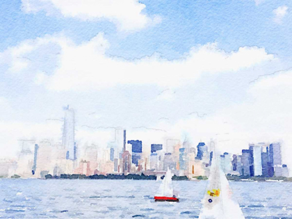 Picture of WATERCOLOR NYC SKYLINE II