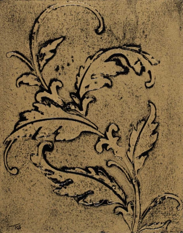 Picture of LEAF SCROLL II