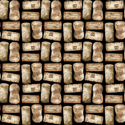 Picture of WINE CORK PATTERN A (BLACK)