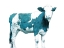 Picture of BRIGHT BLUE SWISS COW
