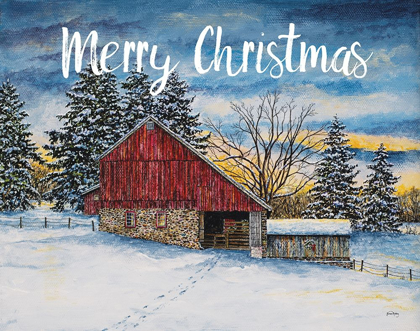 Picture of MERRY CHRISTMAS BARN