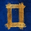 Picture of GOLD RECTANGLE ON BLUE