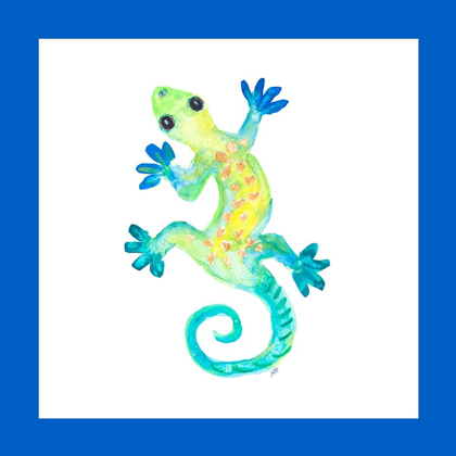 Picture of WATERCOLOR GECKO SQUARE II