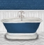Picture of DEEP BLUE NAUTICAL BATH I