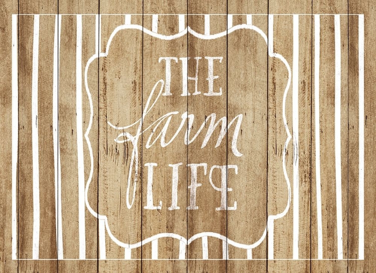 Picture of THE FARM LIFE ON WOOD