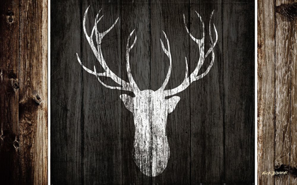 Picture of SOPHISTICATED DEER ON WOOD