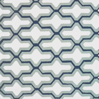 Picture of BLUE LATTICE PATTERN II